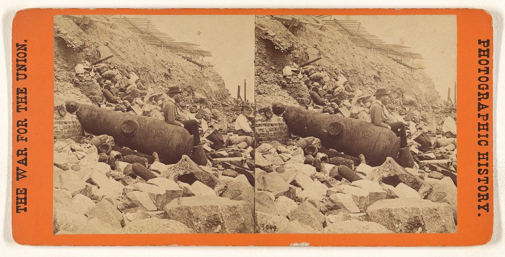 War Views. View of Ft. Sumpter, showing a mingled mass of debris, shot, shell & bursted gun. by Edward and Henry T Anthony…