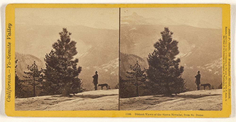 Distant Views of the Sierra Nevadas, from So. Dome. by John P Soule