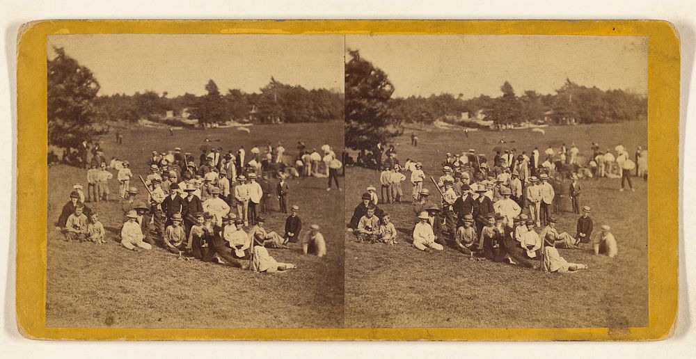 Central Park. (New York.) Base Ball Day. by Edward and Henry T Anthony and Co