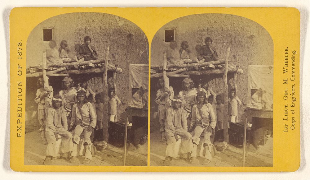 Group of Zuni Indians, at their pueblo or town, N.M. by Timothy H O Sullivan