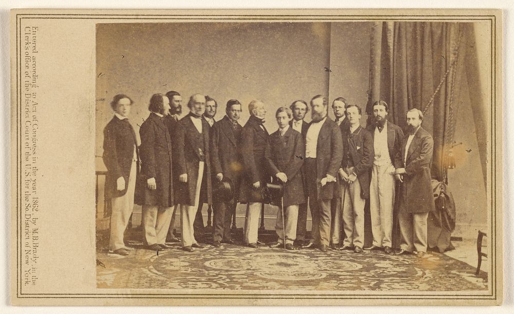 [Group portrait of fourteen men standing]. by Mathew B Brady