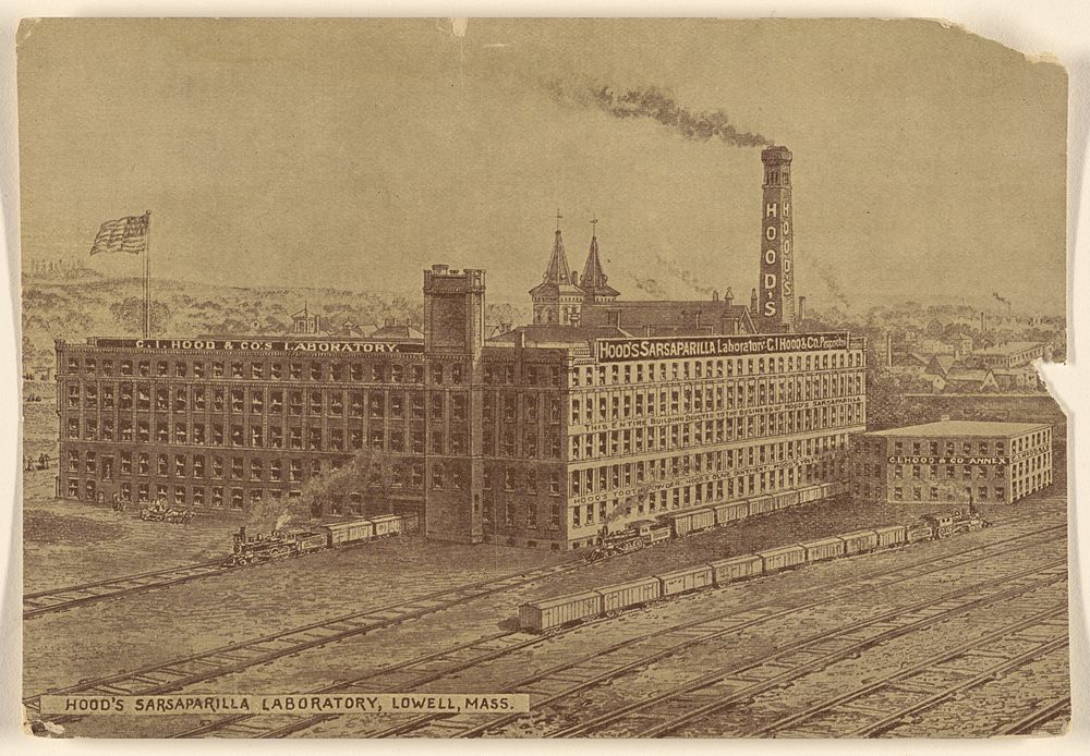Hood's Sarsaparilla Laboratory, Lowell, Mass. by C I Hood and Company