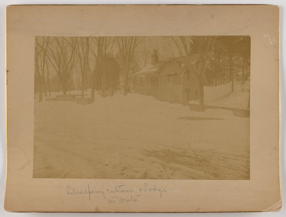 "Silverspring" entrance & Lodge in Winter.