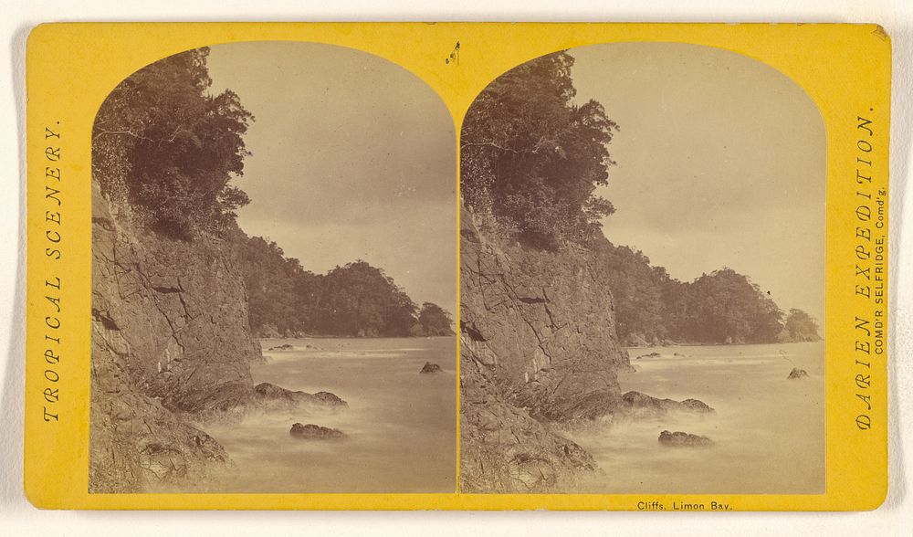 Cliffs, Limon Bay. by Timothy H O Sullivan