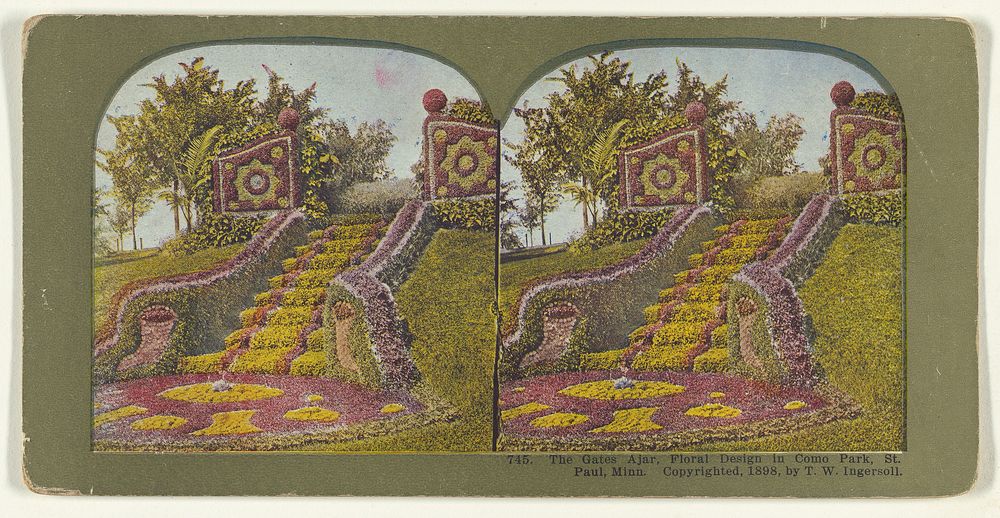The Gates Ajar, Floral Design in Como Park, St. Paul, Minn. by Truman Ward Ingersoll