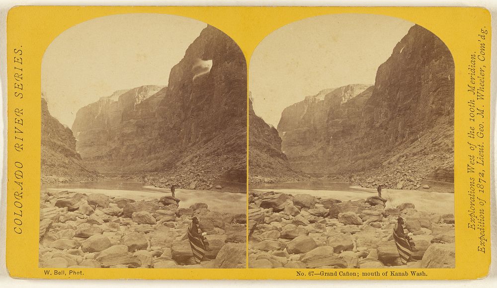 Grand Canon; mouth of Kanab Wash. by William H Bell