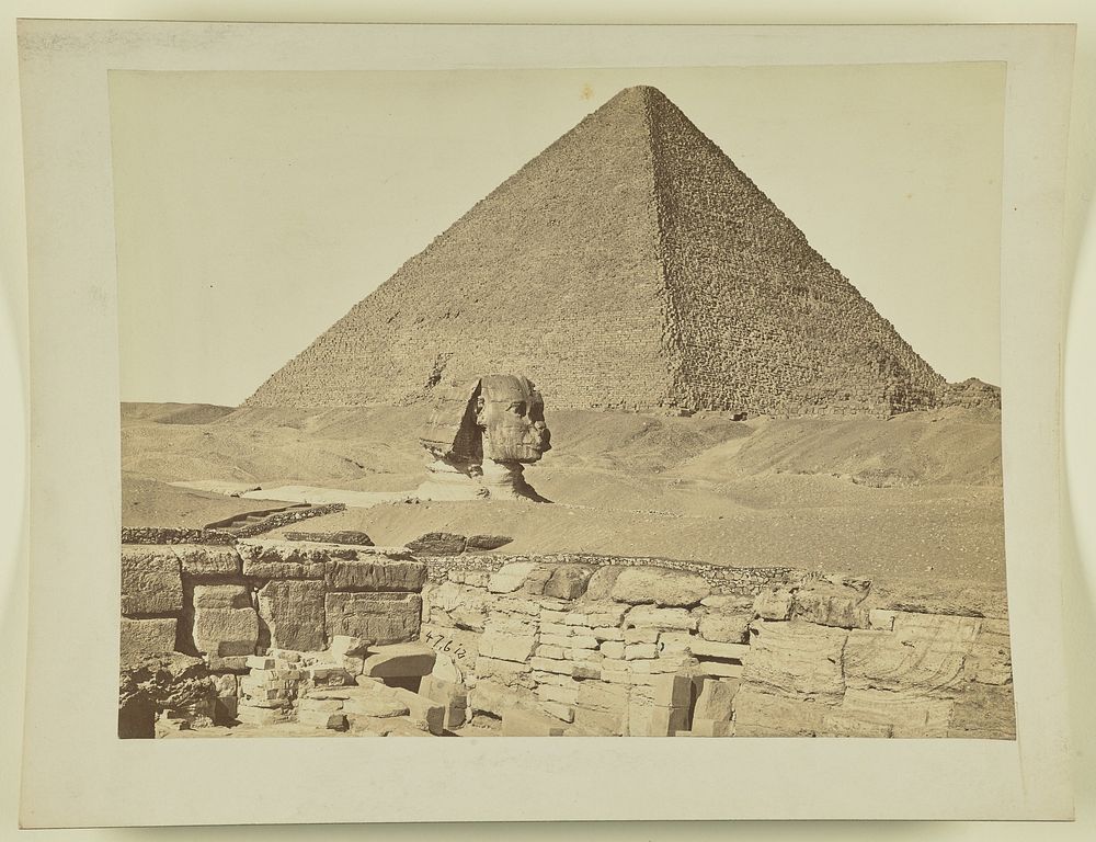 Great Sphinx and pyramid, Giza