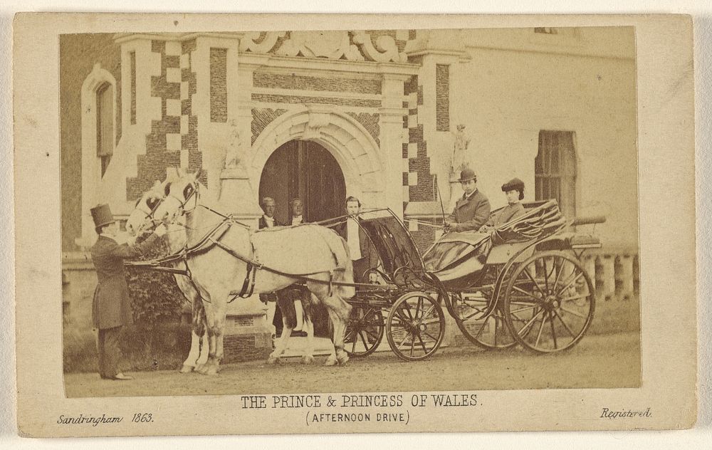 The Prince & Princess of Wales. (Afternoon Drive) by London Stereoscopic and Photographic Company