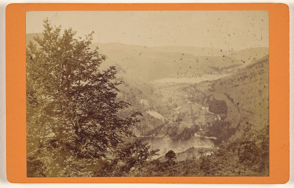 Sites des Voges. Route de la Schlucht, vue sur les deux lacs. by Adolphe Braun