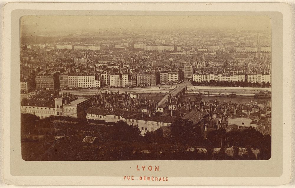 Lyon. Vue Generale. by Le Comte