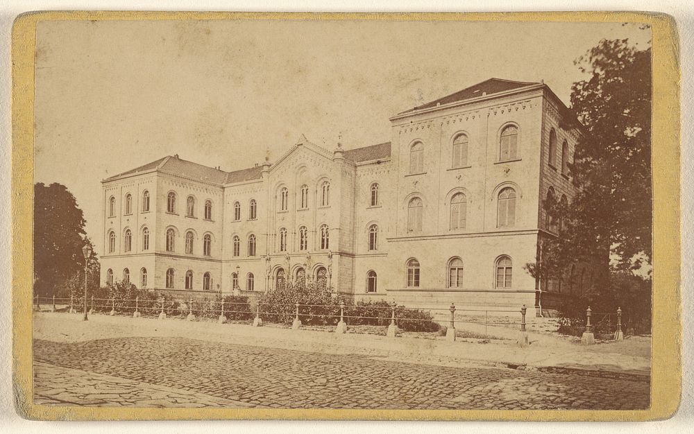 View of a villa at Gottingen, Germany by H Hoyer