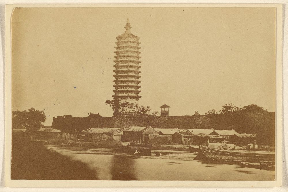 Tungchow Pagoda 6 miles from Peking. by Felice Beato