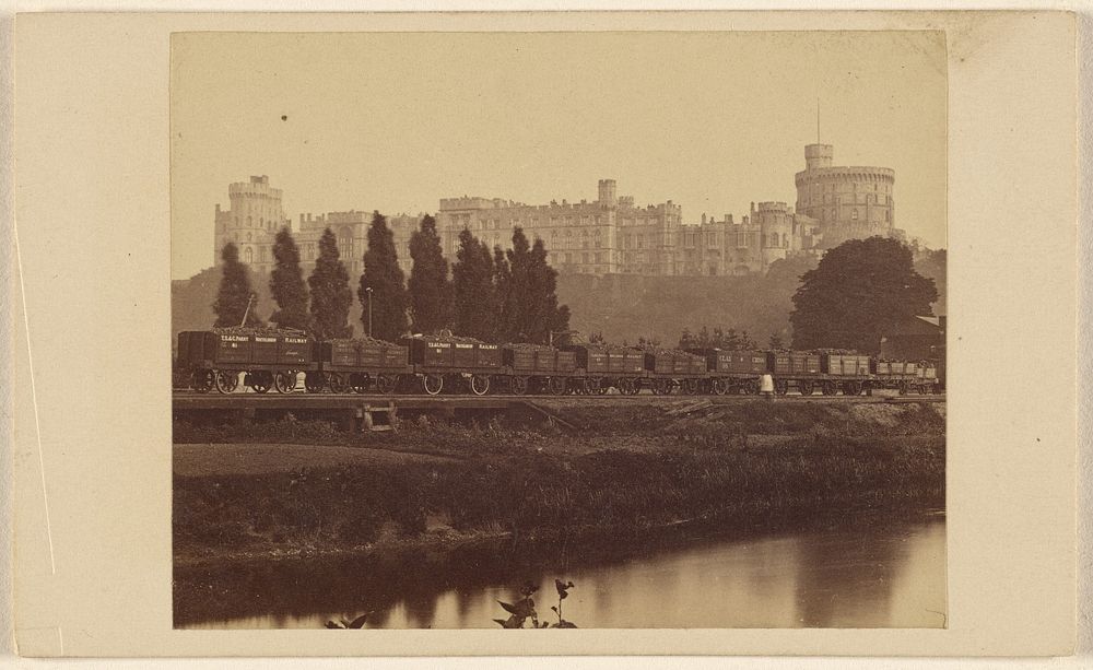 Windsor Castle, as seen from the River Thames by George Washington Wilson