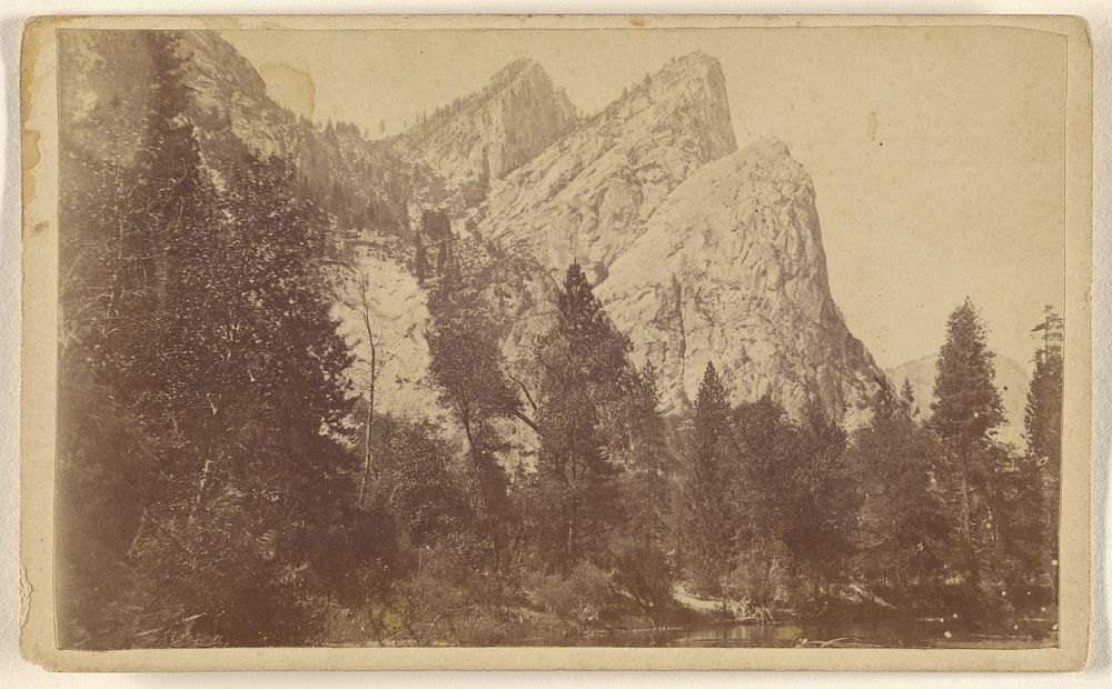 The Three Brothers, 4,000 feet high, Yo-Semite Valley, Mariposa County. by Lawrence and Houseworth