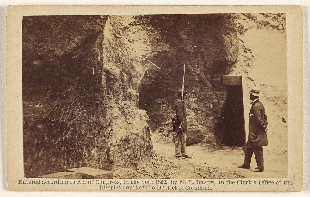 Cornwallis' Cave. Converted into a Magazine by the Confederates. by Mathew B Brady