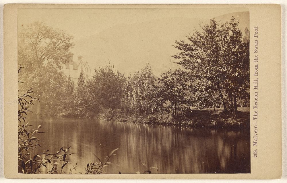 Malvern - The Beacon Hill, from the Swan Pool. by Francis Bedford