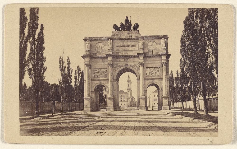 Triumphal Arch in Munich/Siegeb thor. by B Koestler