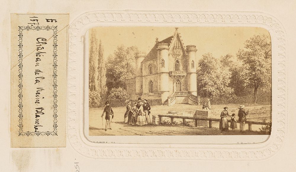 Château de La Reine Blanche à Coye (Oise) by Charles Alphonse Pestel
