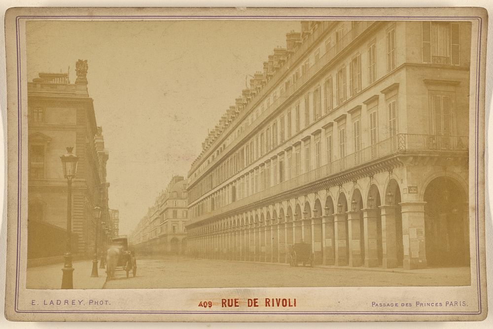 Rue de Rivoli by Ernest Ladrey