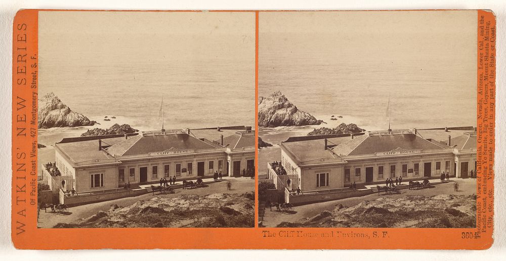 The Cliff House and Environs, San Francisco. [first view] by Carleton Watkins