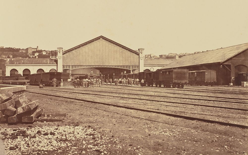 Lyon. Gare de Perrache by Édouard Baldus