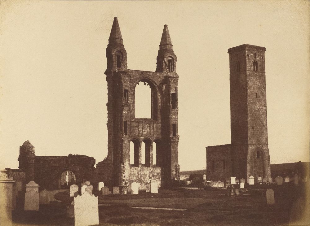 St. Andrews Cathedral, East Gable and St. Regulus Tower by Hill and Adamson