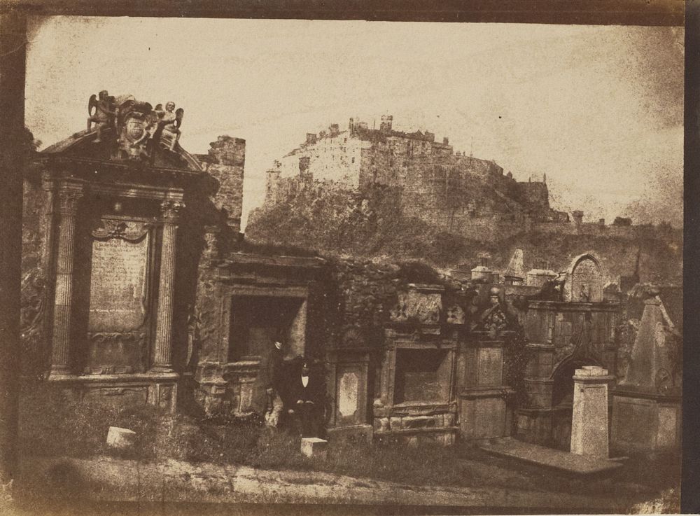 Greyfriars Churchyard & the Castle by Hill and Adamson