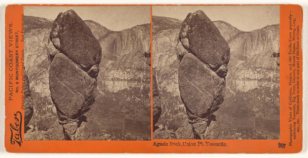 Agasiz [sic] Rock, Union Pt., Yosemite by Carleton Watkins