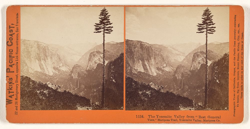 The Yosemite Valley from "Best General View" by Carleton Watkins