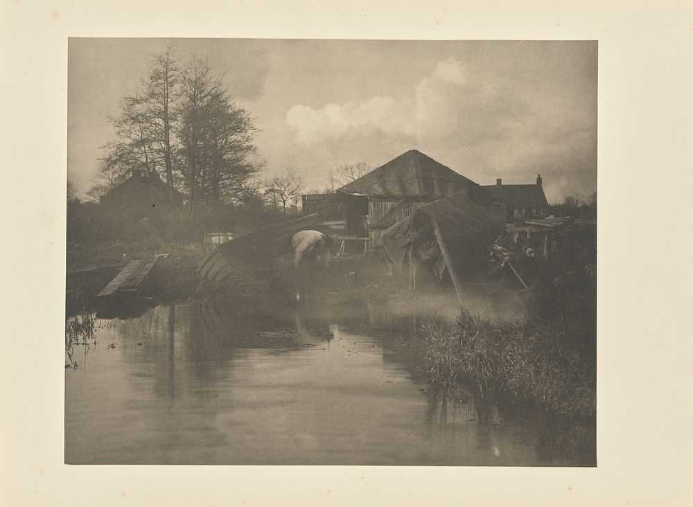 A Norfolk Boat-Yard by Peter Henry Emerson