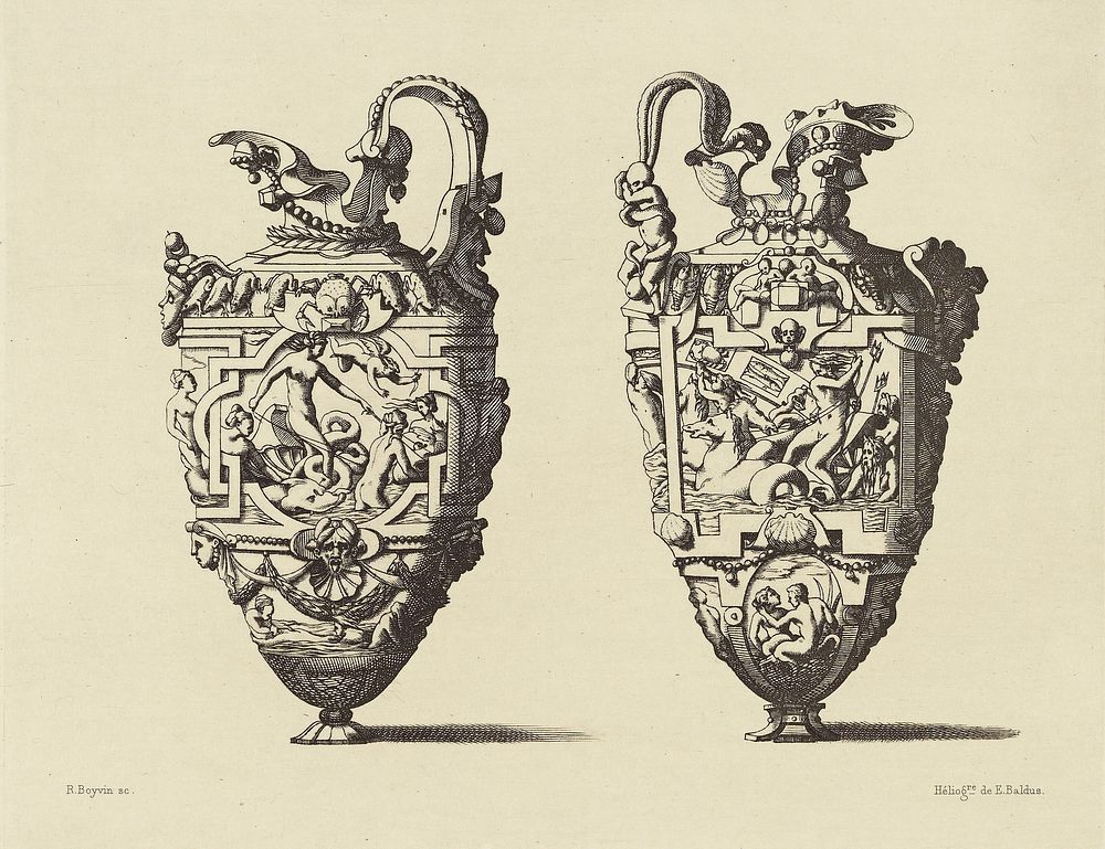 Design for a Vase by René Boyvin by Édouard Baldus