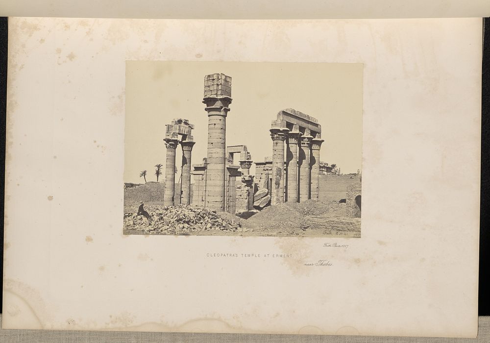Cleopatra's Temple at Erment, Near Thebes by Francis Frith