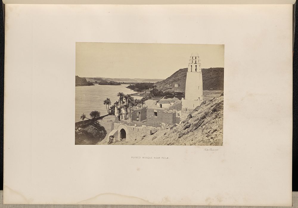 Ruined Mosque near Philae by Francis Frith