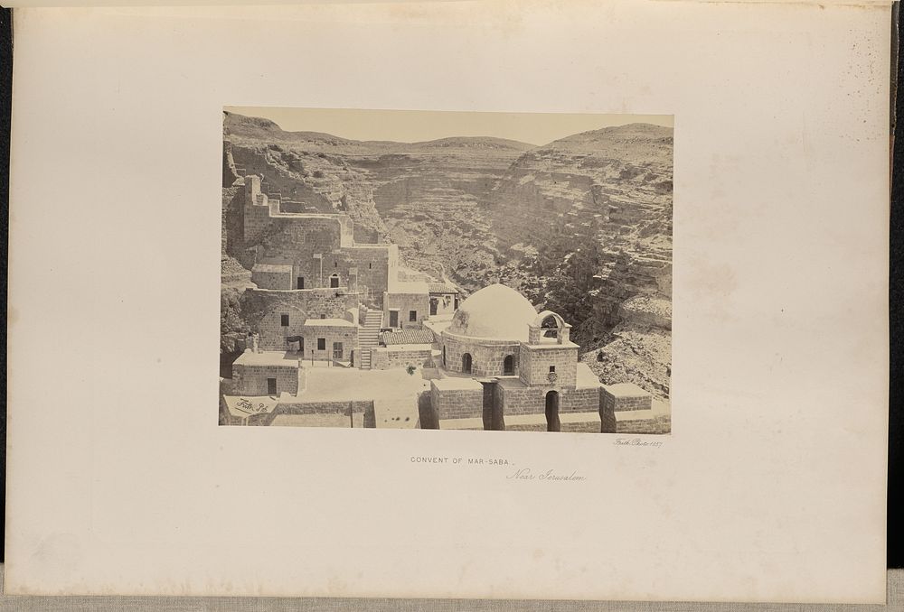 Convent of Mar-Saba - Near Jerusalem by Francis Frith
