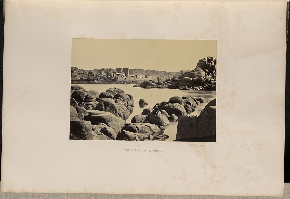 The Approach to Philae by Francis Frith