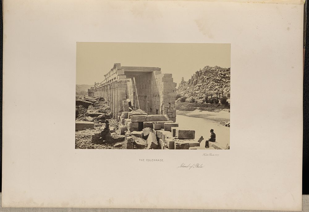The Colonnade, Island of Philae by Francis Frith