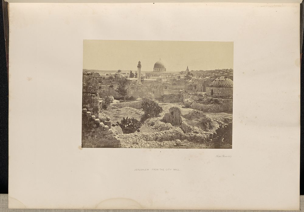 Jerusalem from the City Wall by Francis Frith