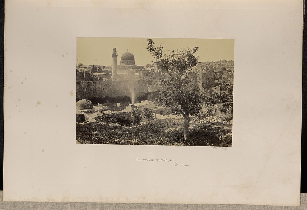 The Mosque of Omar, &c., Jerusalem by Francis Frith