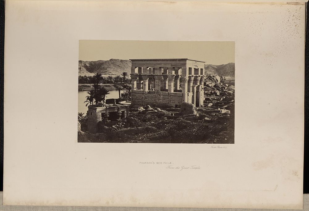 Pharaoh's Bed Philae, From the Great Temple by Francis Frith