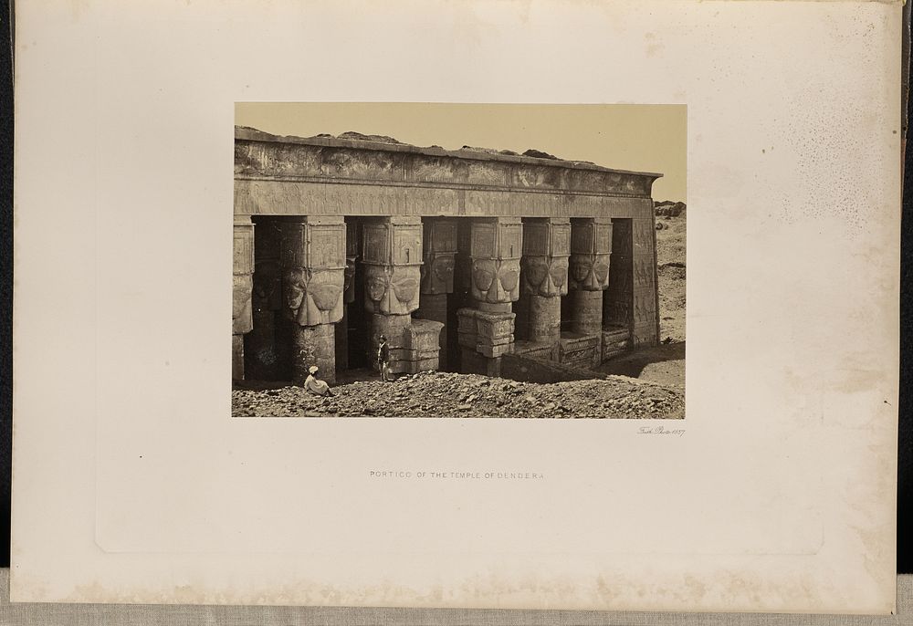 Portico of the Temple of Dendera by Francis Frith