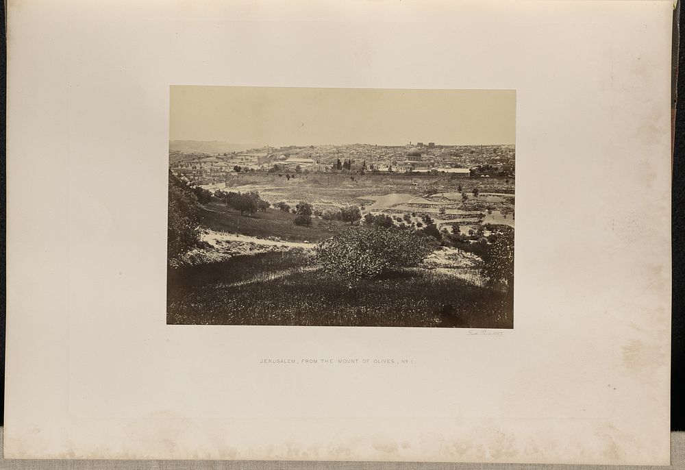 Jerusalem, From the Mount of Olives, No. 1 by Francis Frith