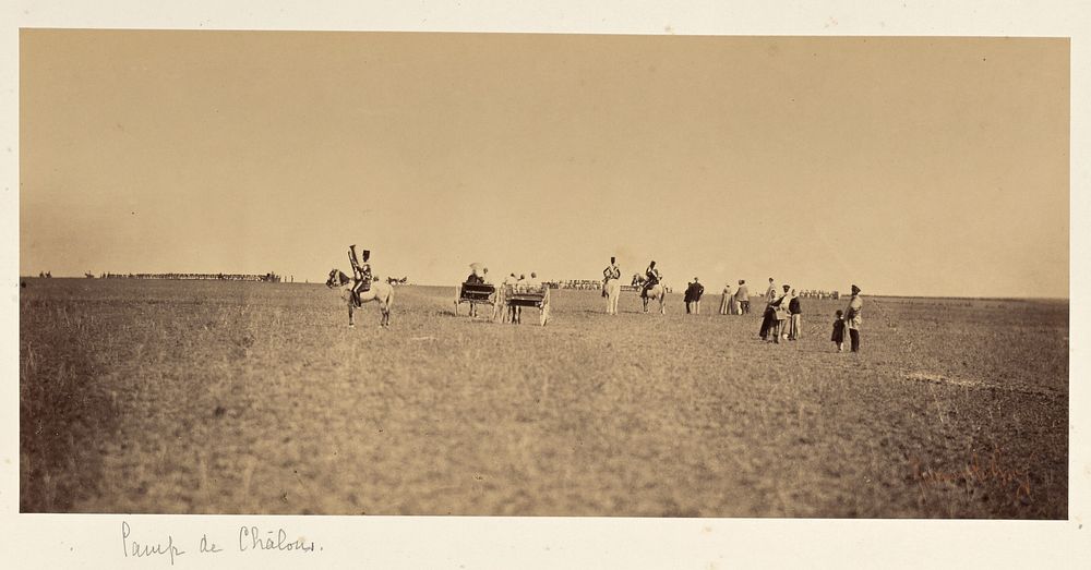 Visitors to the Camp de Châlons by Gustave Le Gray