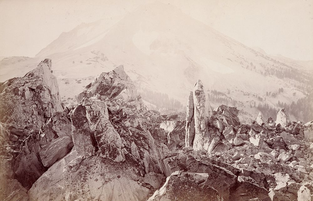 The summit of Lassen's Butte by Carleton Watkins