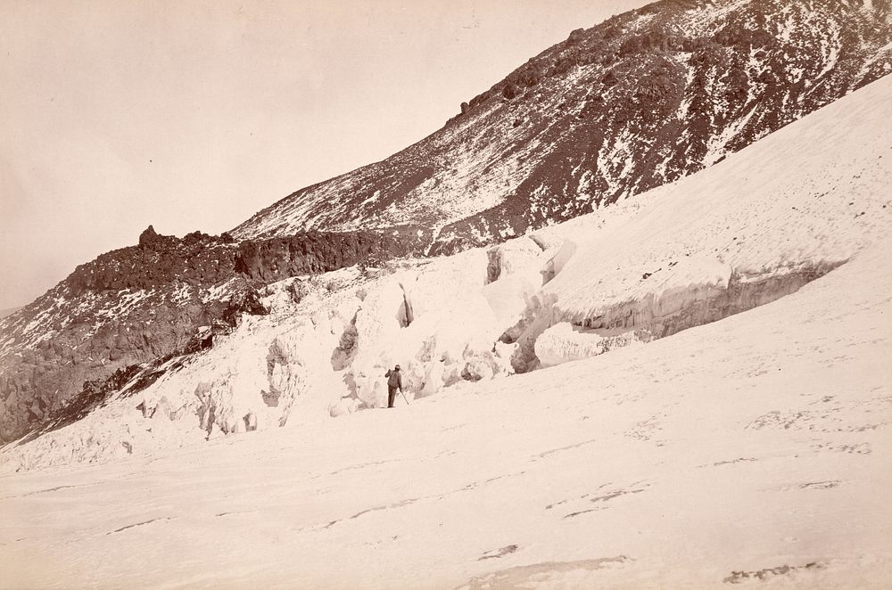 Whitney Glacier, Mount Shasta by Carleton Watkins