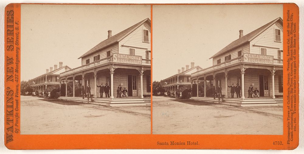 Santa Monica Hotel (#4752) by Carleton Watkins