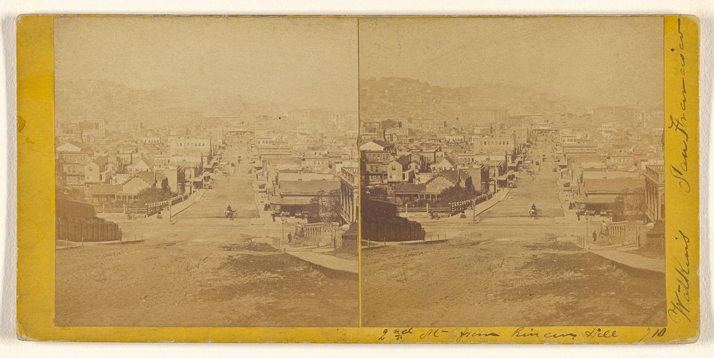 2nd St. From Rincon Hill (#710) by Carleton Watkins