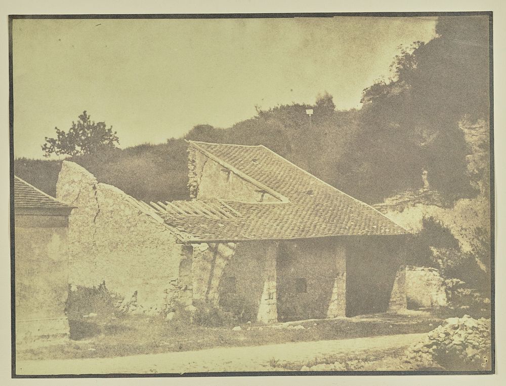 Country house in ruins by Hippolyte Bayard
