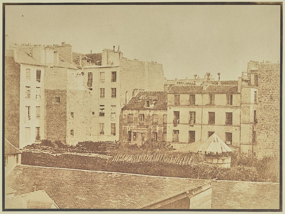 City View over Rooftops by Hippolyte Bayard and William Henry Fox Talbot