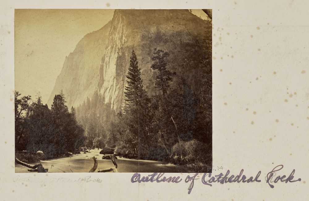 Cathedral Rock, Yosemite by Carleton Watkins
