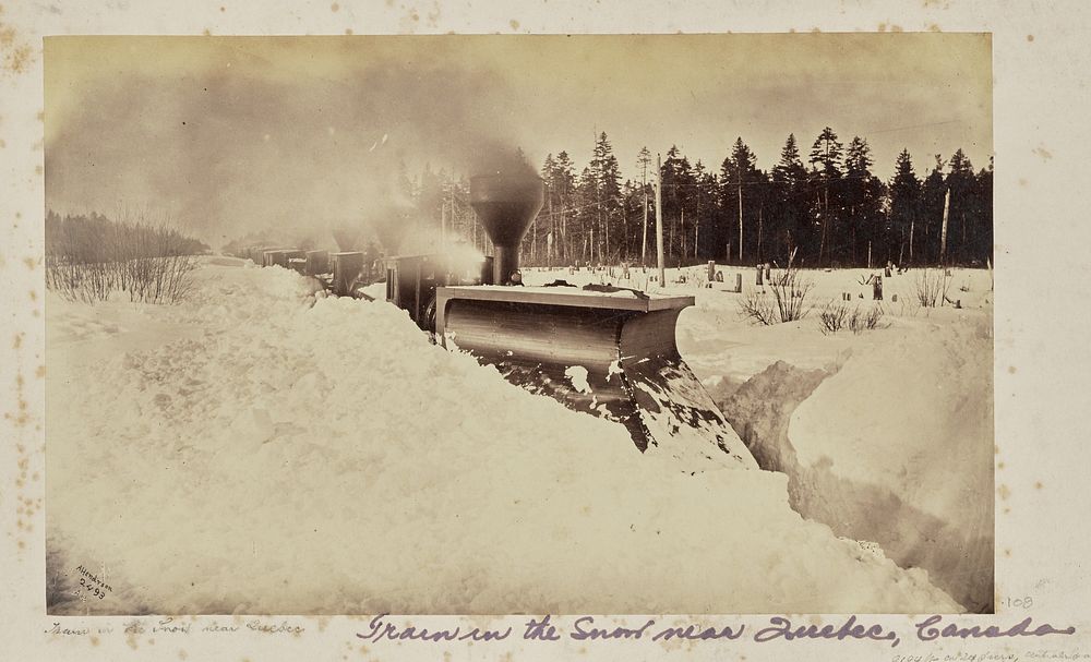 Train in the Snow near Quebec by Alexander Henderson